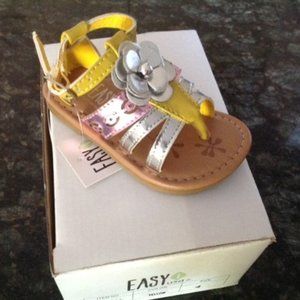 YELLOW SANDALS Girls Shoes by Easy USA Toddler 8